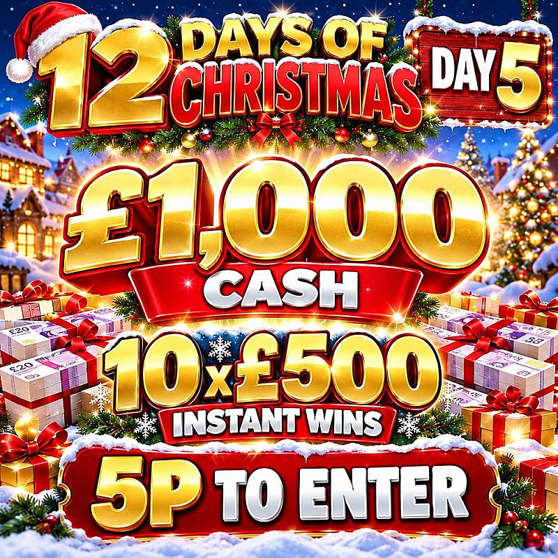 🎅🎄 12 DAYS OF CHRISTMAS - £1,000 CASH🎄!🎅