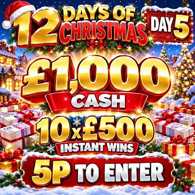 🎅🎄 12 DAYS OF CHRISTMAS - £1,000 CASH🎄!🎅