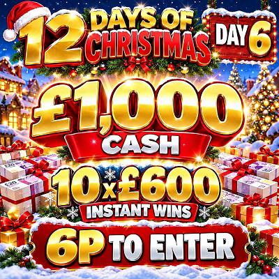 🎅🎄 12 DAYS OF CHRISTMAS - £1,000 CASH🎄!🎅