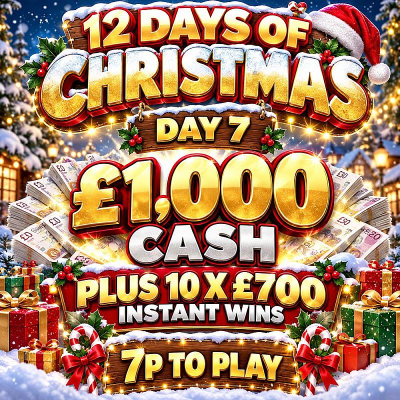 🎅🎄 12 DAYS OF CHRISTMAS - £1,000 CASH🎄!🎅