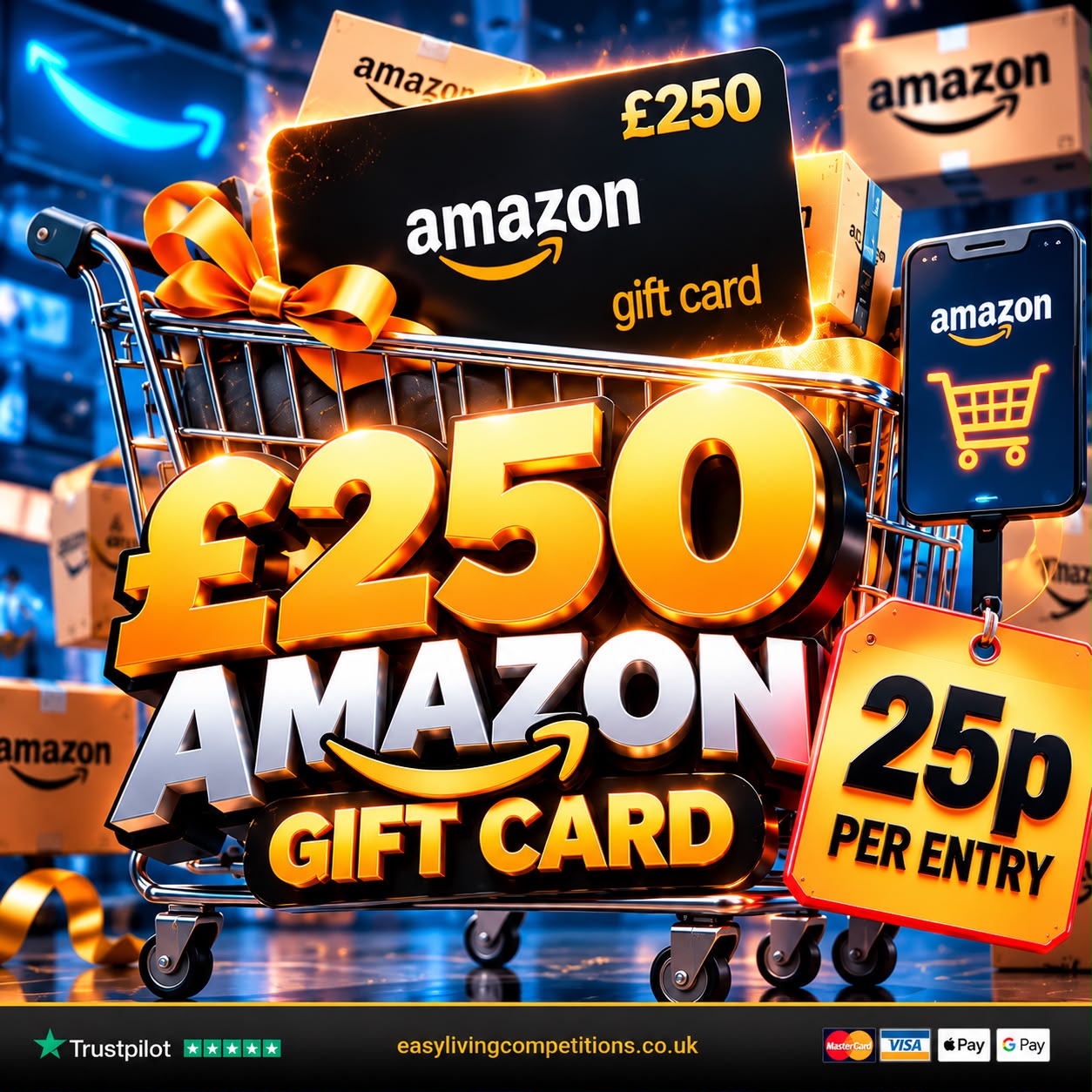 🛍️ £250 Amazon Gift Card