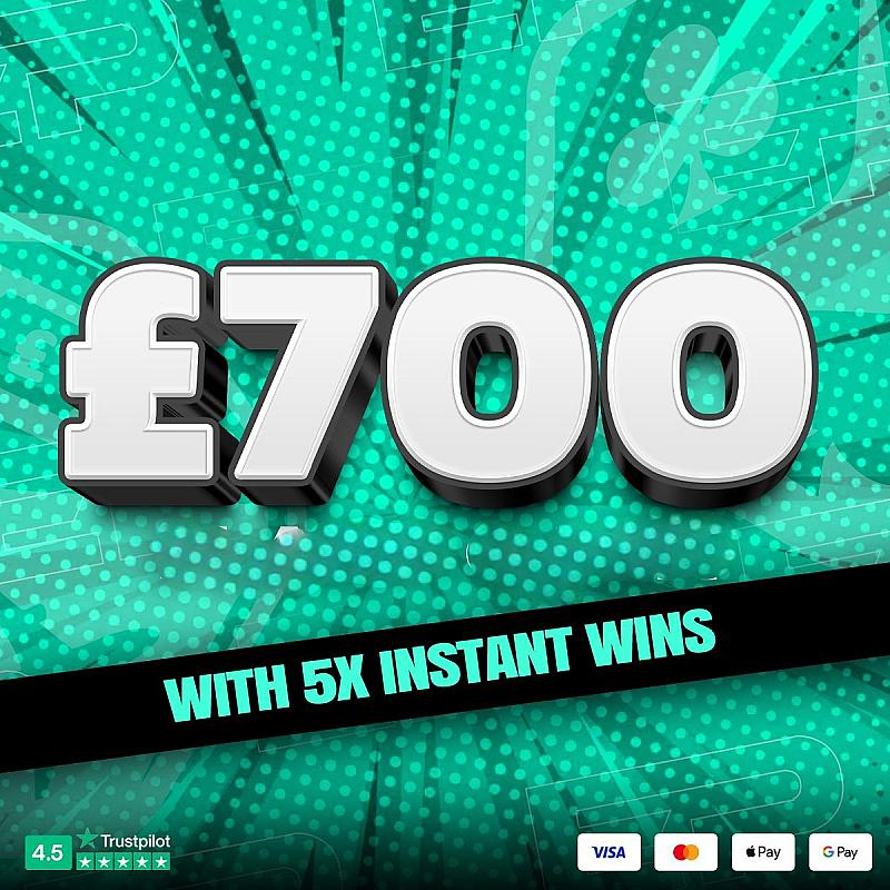 WIN £700 DAILY CASH + 5 INSTANT WINS! (AUTO DRAW)