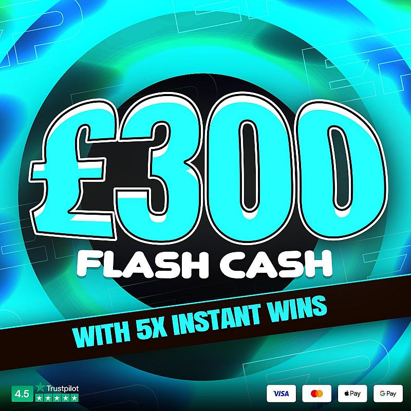 WIN £300 DAILY CASH + 5 INSTANT WINS! (AUTO DRAW)