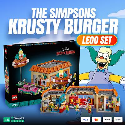 SIMPSONS KRUSTY BURGER LEGO SET