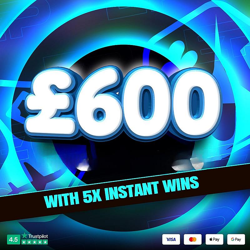 WIN £600 DAILY CASH + 5 INSTANT WINS! (AUTO DRAW)  