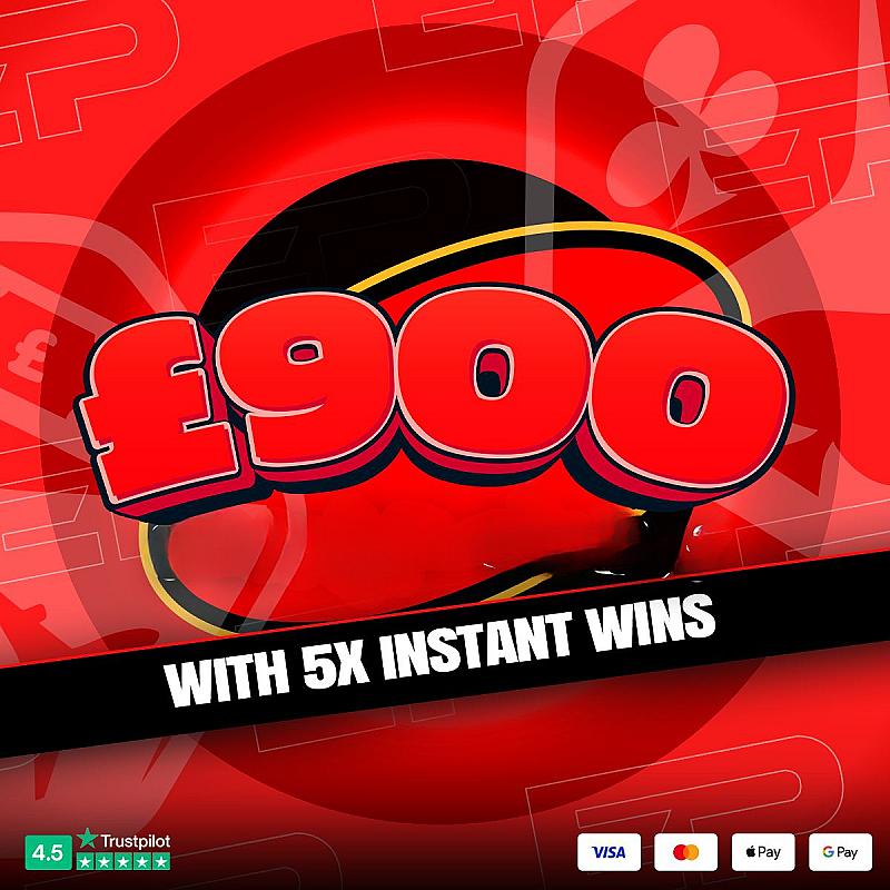 £900 + 5 X £100 INSTANT WINS #1 7839