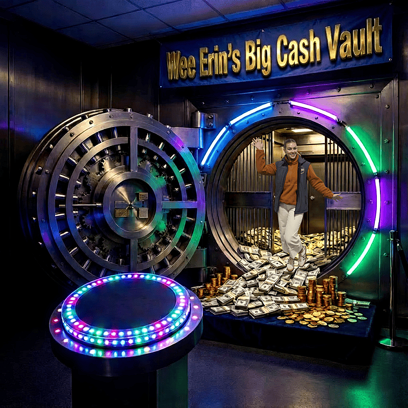 Wee Erin’s Big Cash Vault