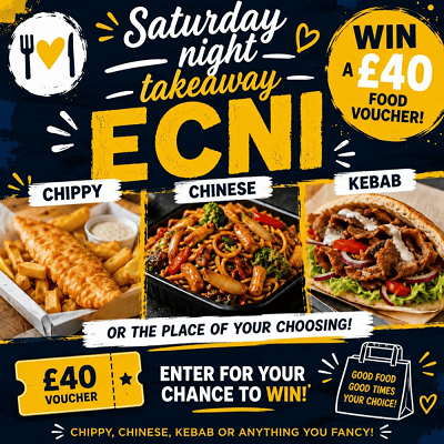 Free entry to sat night takeaway