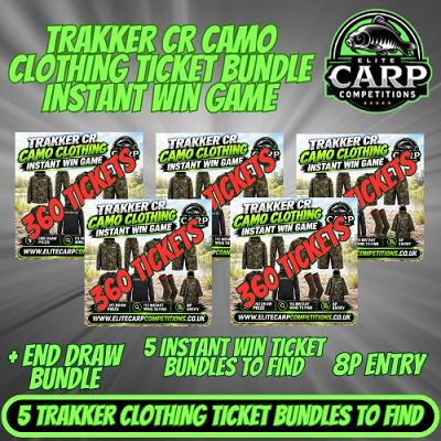 TRAKKER CR CAMO CLOTHING COMP TICKET BUNDLE INSTANT WIN GAME + END DRAW#2
