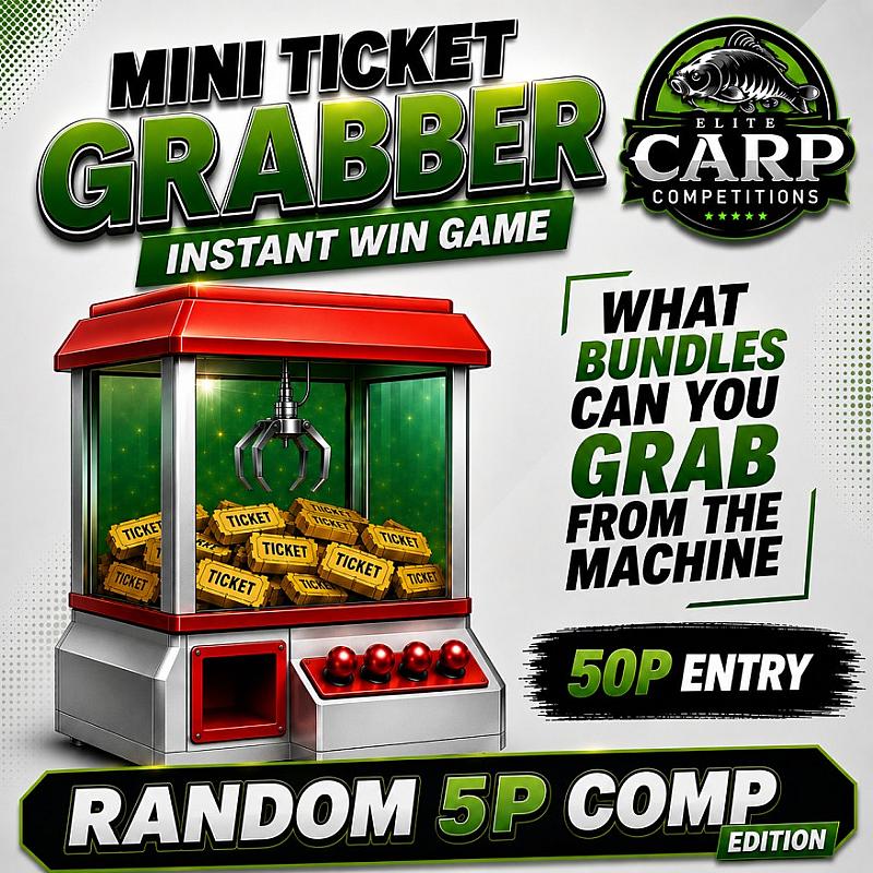MINI TICKET GRABBER INSTANT WIN GAME RANDOM 5P COMPS EDITION JRT