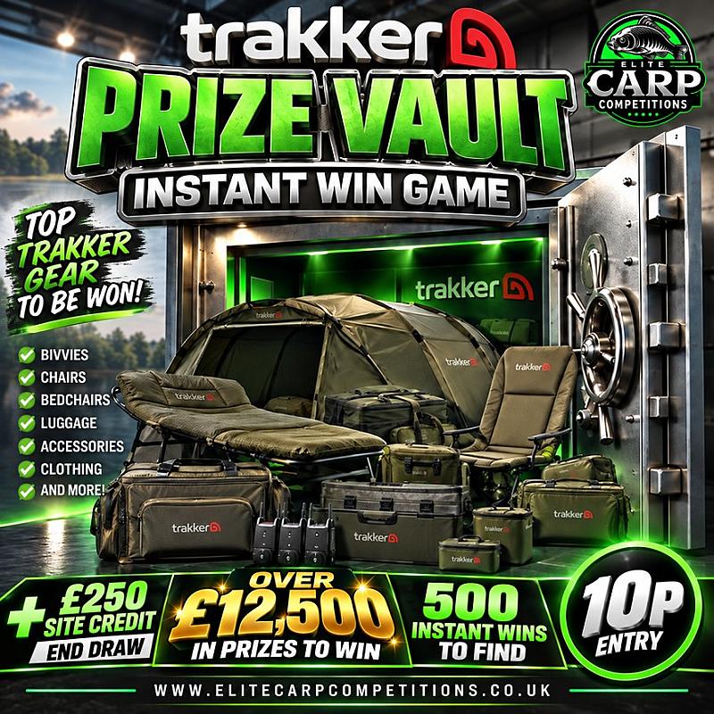 TRAKKER PRIZE VAULT INSTANT WIN GAME + £250 SITE CREDIT END DRAW