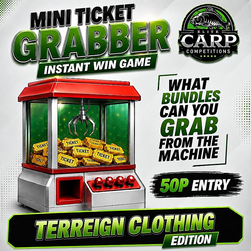 MINI TICKET GRABBER INSTANT WIN GAME TERREIGN CLOTHING EDITION CBV