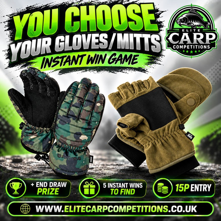 YOU CHOOSE YOUR GLOVES/MITTS INSTANT WIN GAME + END DRAW