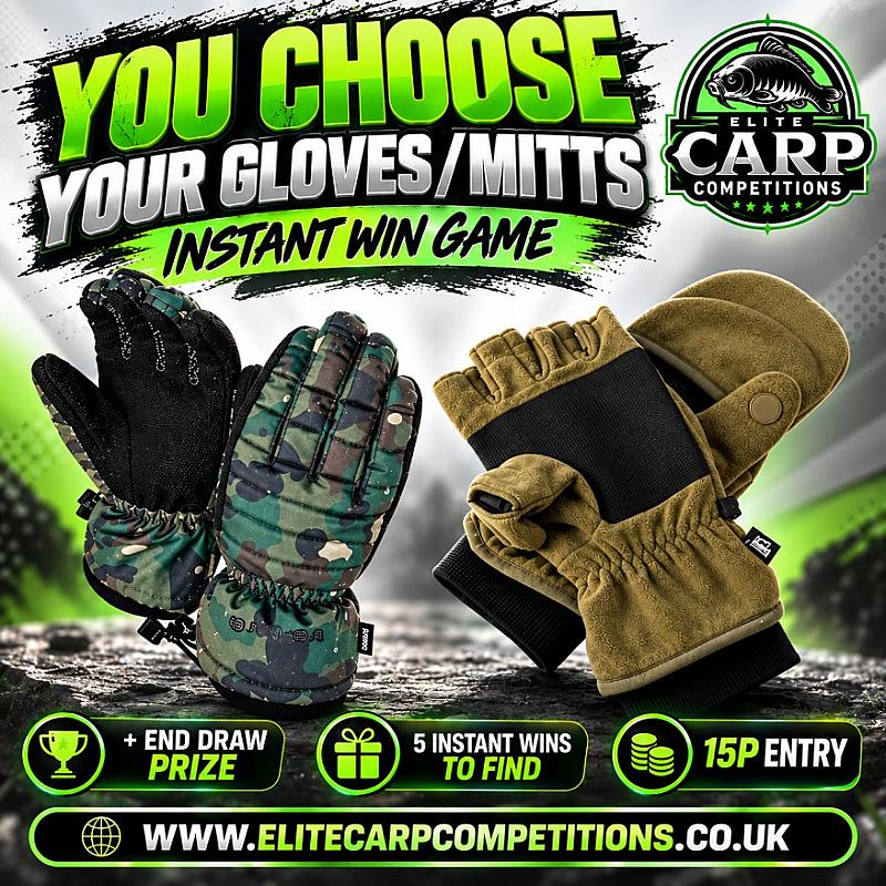 YOU CHOOSE YOUR GLOVES/MITTS INSTANT WIN GAME + END DRAW
