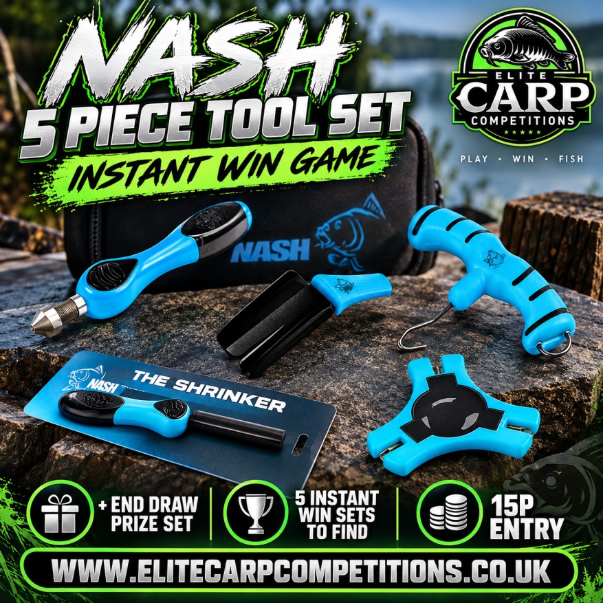 NASH 5 PIECE TOOL SET INSTANT WIN GAME + END DRAW