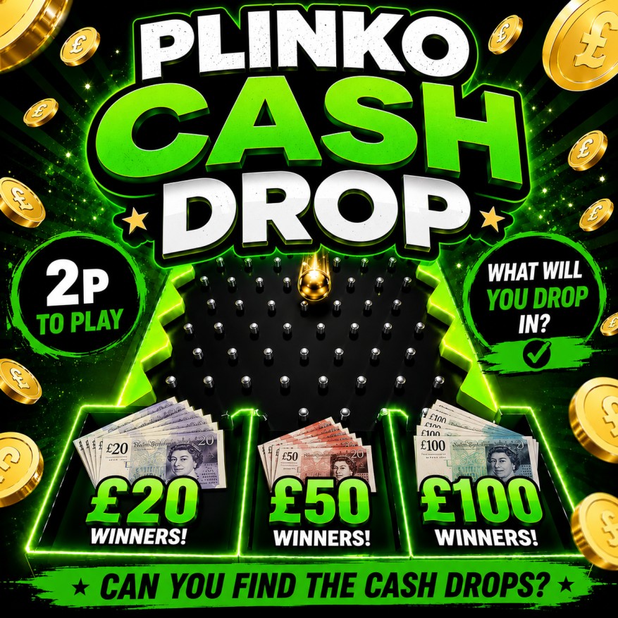 PLINKO CASH DROP INSTANT WIN GAME#2
