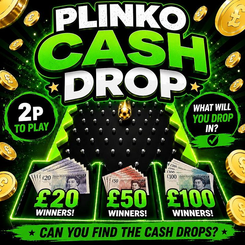 PLINKO CASH DROP INSTANT WIN GAME#2