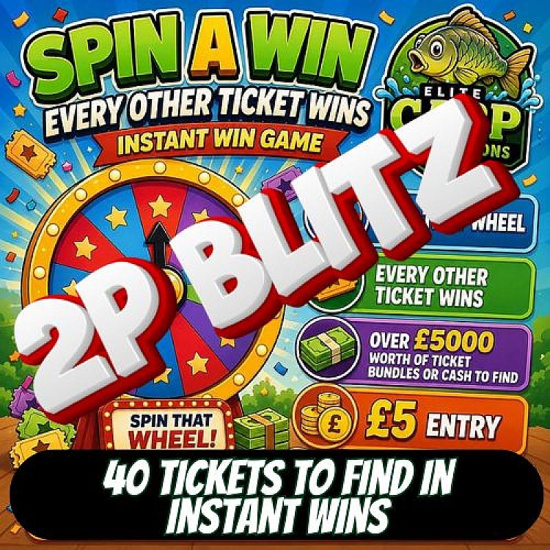 2p SPIN A WIN INSTANT WIN TICKET BLITZ GAME VGV