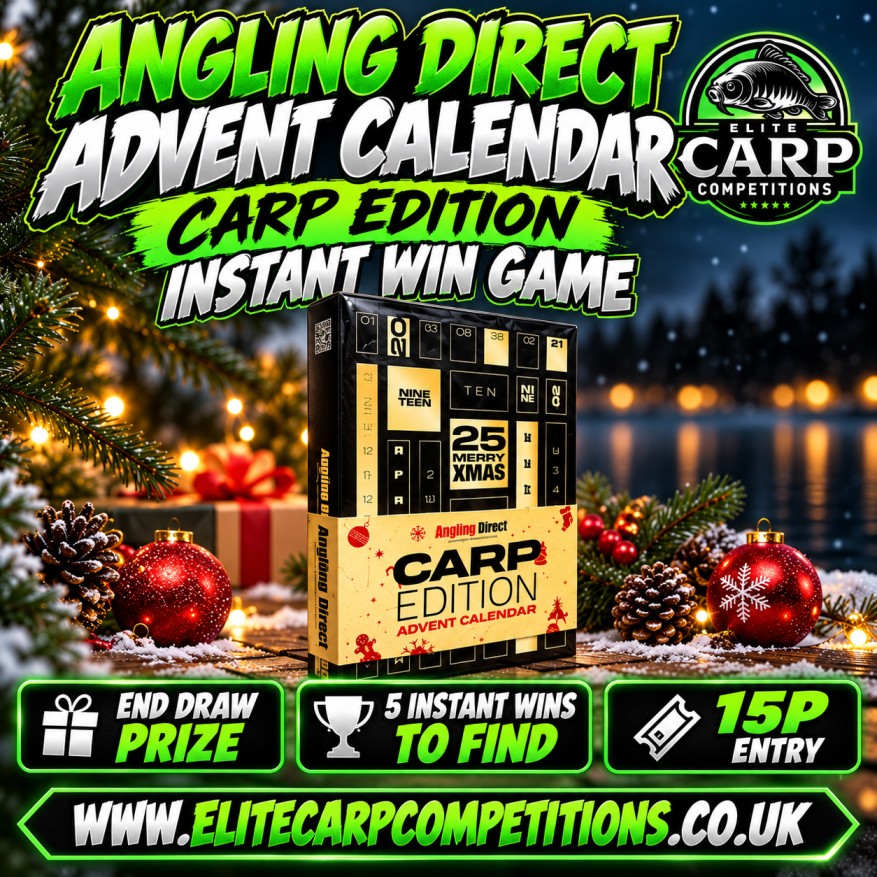 ANGLING DIRECT ADVENT CALENDAR INSTANT WIN GAME + END DRAW