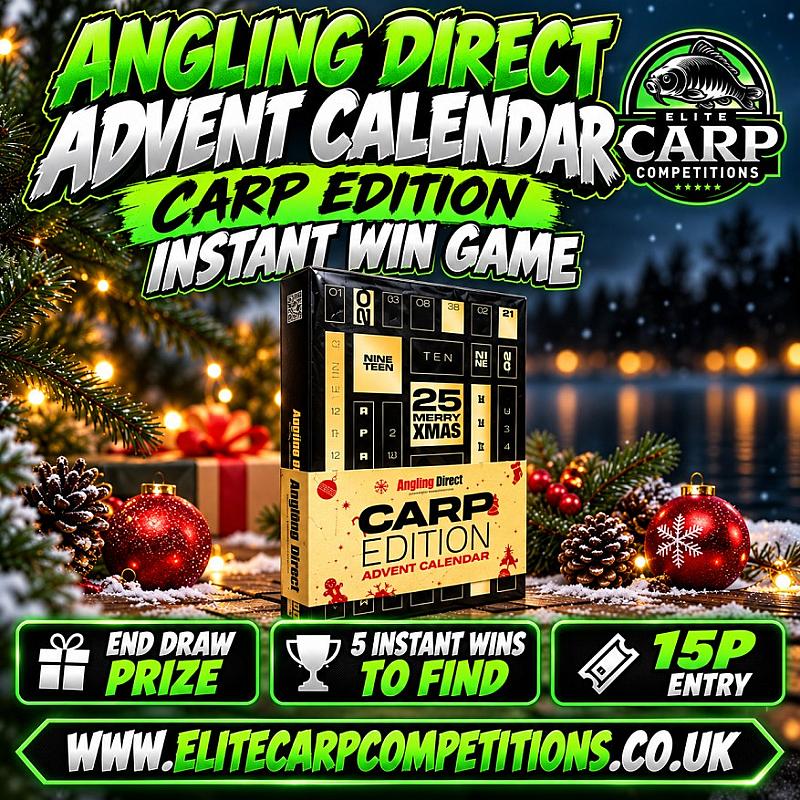 ANGLING DIRECT ADVENT CALENDAR INSTANT WIN GAME + END DRAW