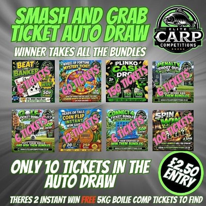 SMASH AND GRAB TICKET AUTO DRAW#ZX1
