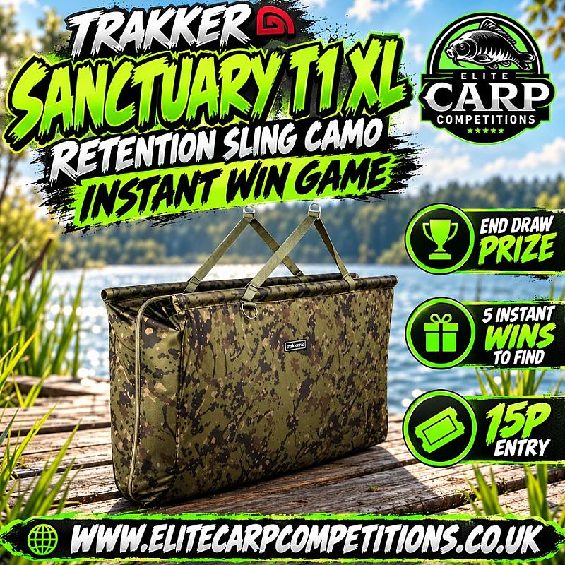 TRAKKER SANCTUARY T1 XL RETENSION SLING CAMO INSTANT WIN GAME + END DRAW