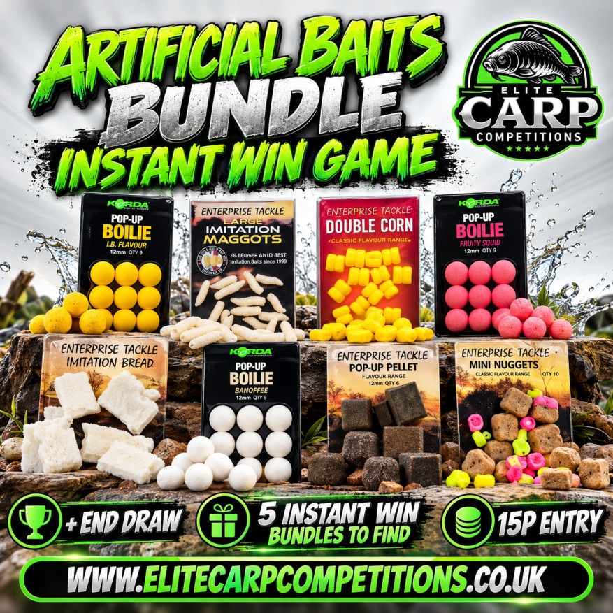 ARTIFICIAL BAITS BUNDLE INSTANT WIN GAME + END DRAW