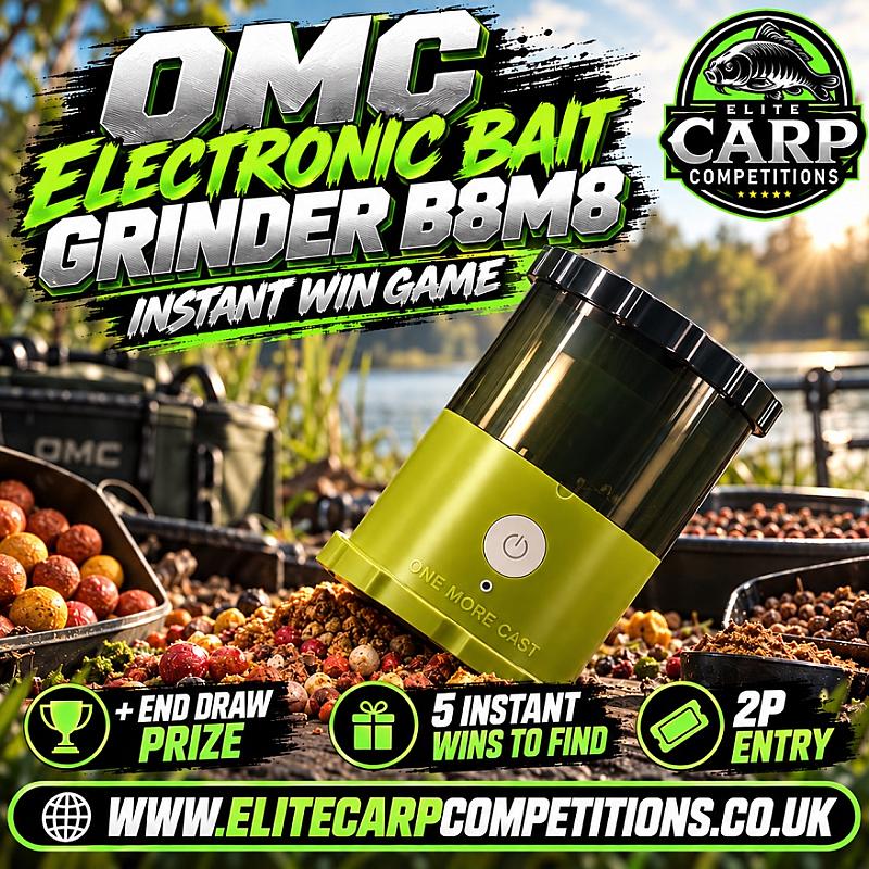 OMC B8M8 ELECTRONIC BAIT GRINDER INSTANT WIN GAME + END DRAW