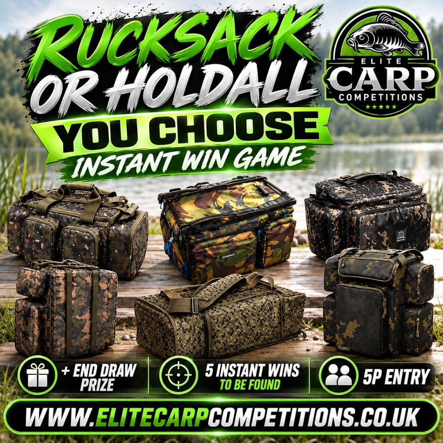 RUCKSACK OR HOLDALL YOU CHOOSE INSTANT WIN GAME + END DRAW#2
