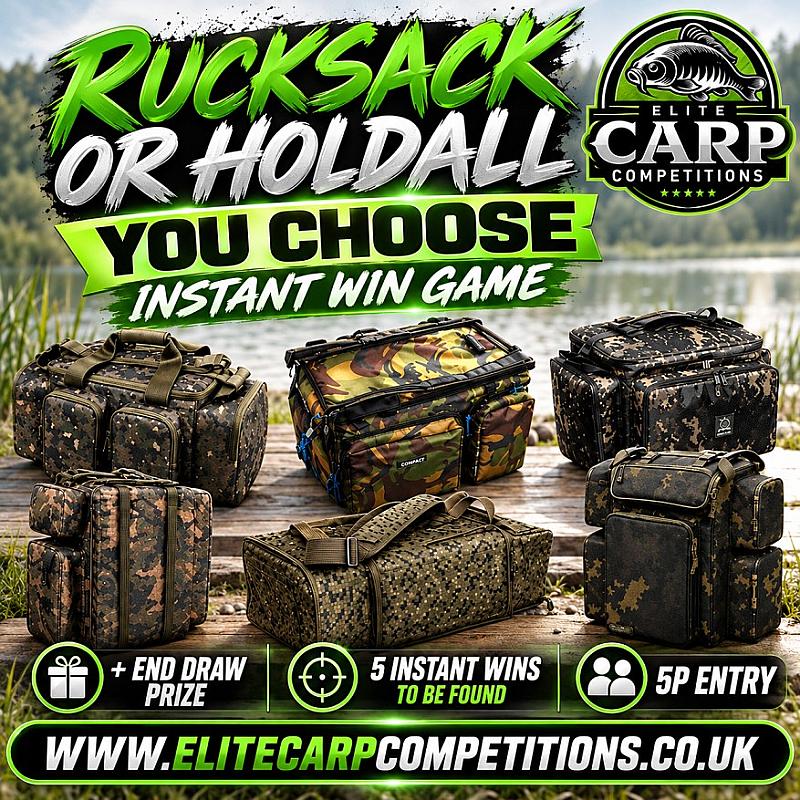RUCKSACK OR HOLDALL YOU CHOOSE INSTANT WIN GAME + END DRAW#2