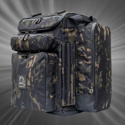 YOU WIN A CARP LIFE ECLIPSE CAMO ELITE LOADED RUCKSACK OR £185 CASH