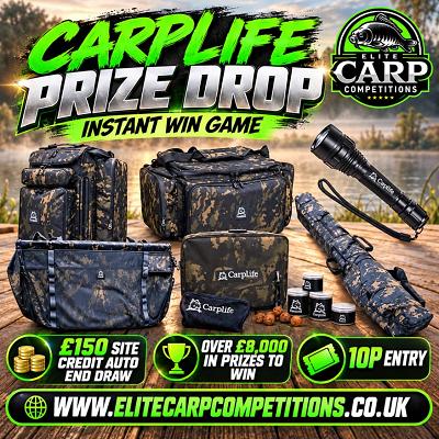 CARP LIFE PRIZE DROP INSTANT WIN GAME + SITE CREDIT AUTO END DRAW