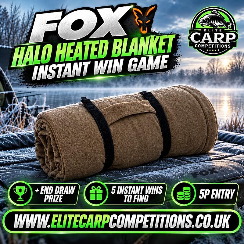 FOX HALO HEATED BLANKET INSTANT WIN GAME + END DRAW