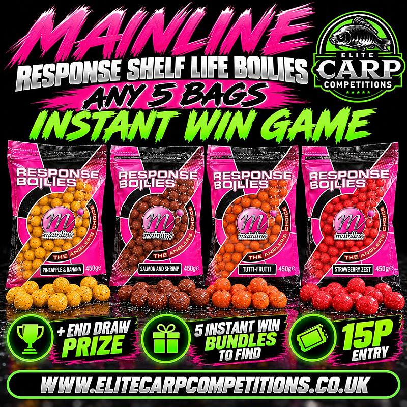 MAINLINE RESPONSE SHELF LIFE BOILIES INSTANT WIN GAME + END DRAW