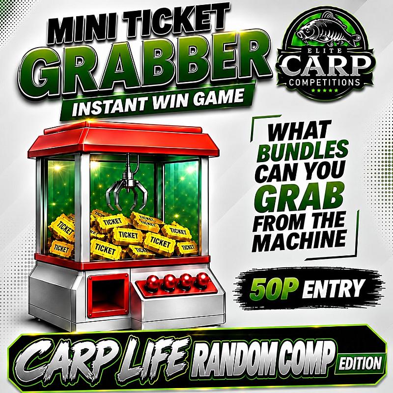 MINI TICKET GRABBER INSTANT WIN GAME CARP LIFE RANDOM COMPS EDITION #235