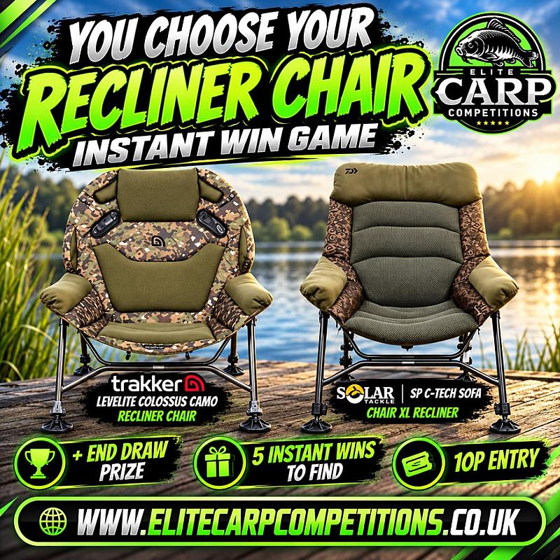 YOU CHOOSE YOUR RECLINER CHAIR INSTANT WIN GAME + END DRAW
