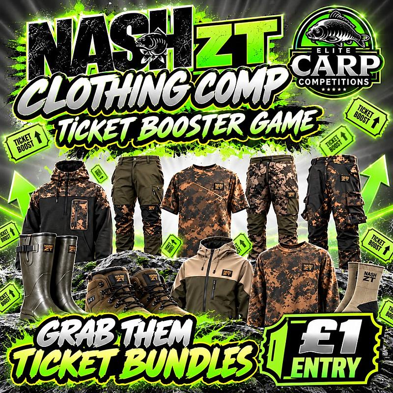 NASH ZT CLOTHING INSTANT WIN TICKET BOOSTER BUNDLE GAME