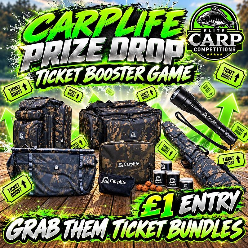 CARP LIFE PRIZE DROP INSTANT WIN TICKET BOOSTER BUNDLE GAME