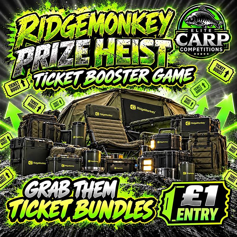 RIDGE MONKEY PRIZE HEIST INSTANT WIN TICKET BOOSTER BUNDLE GAME#2