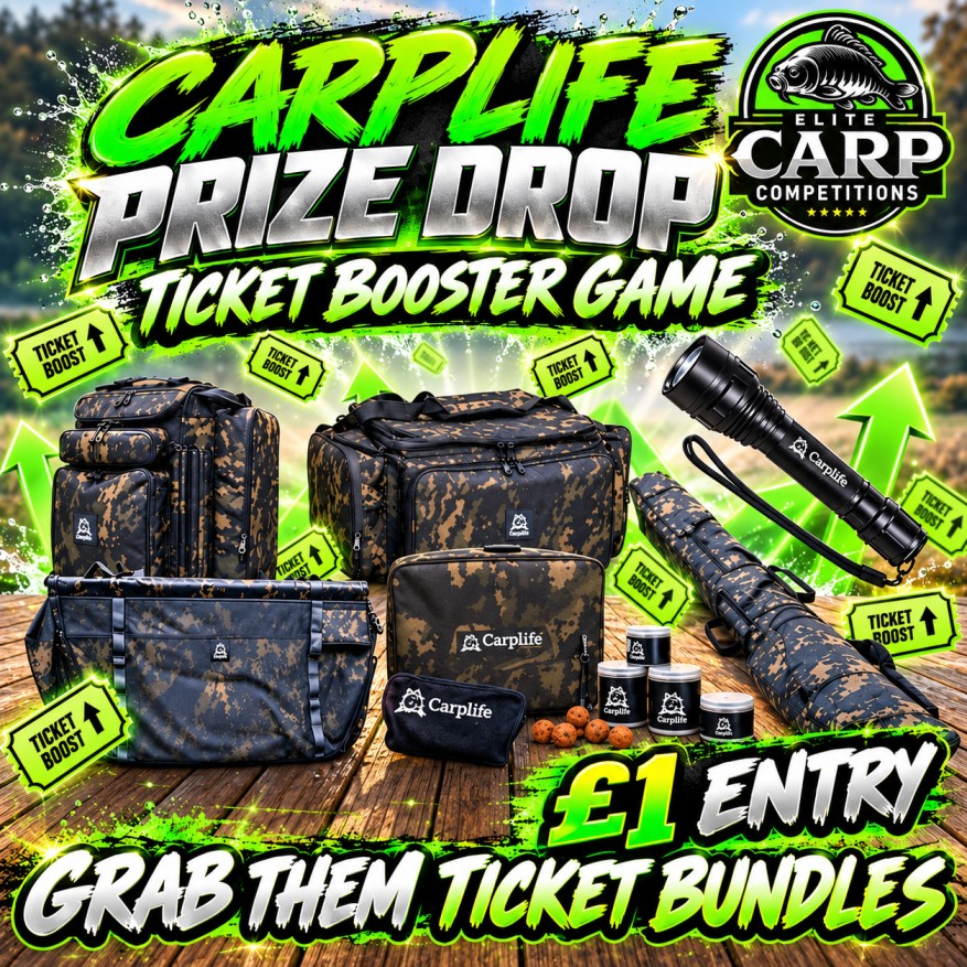 CARP LIFE PRIZE DROP INSTANT WIN TICKET BOOSTER BUNDLE GAME#2