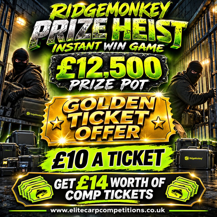 RIDGE MONKEY PRIZE HEIST GOLDEN TICKET