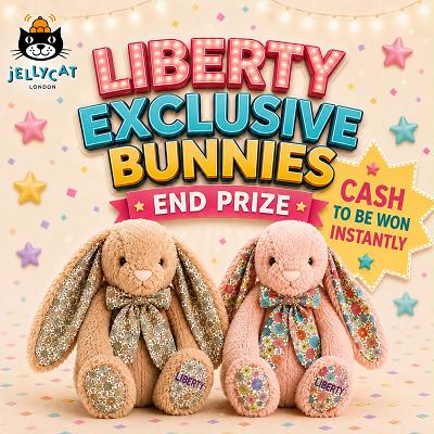 Jellycat Liberty Exclusive Bunnies & Cash Instants  