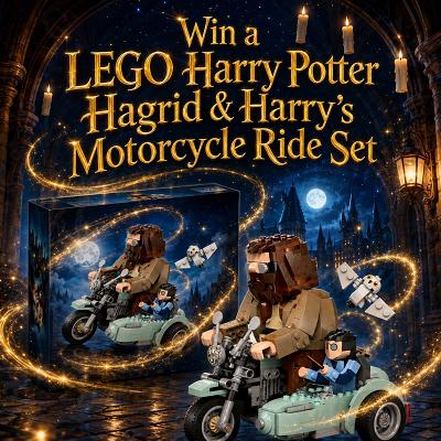Win A Lego Harry Potter Hagrid & Harry’s Motorcycle Ride Set
