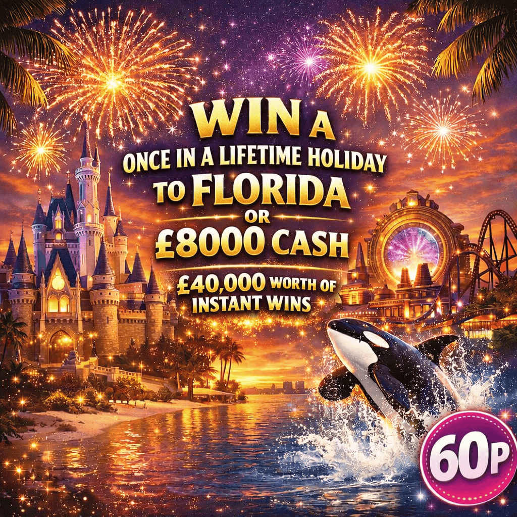 WIN A DREAM HOLIDAY TO FLORIDA + £40,000 INSTANT WINS!