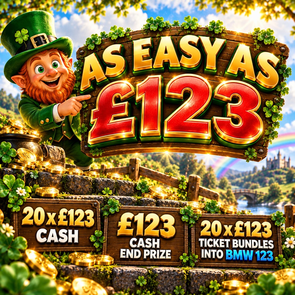 As Easy As 123 - £123 End Prize 