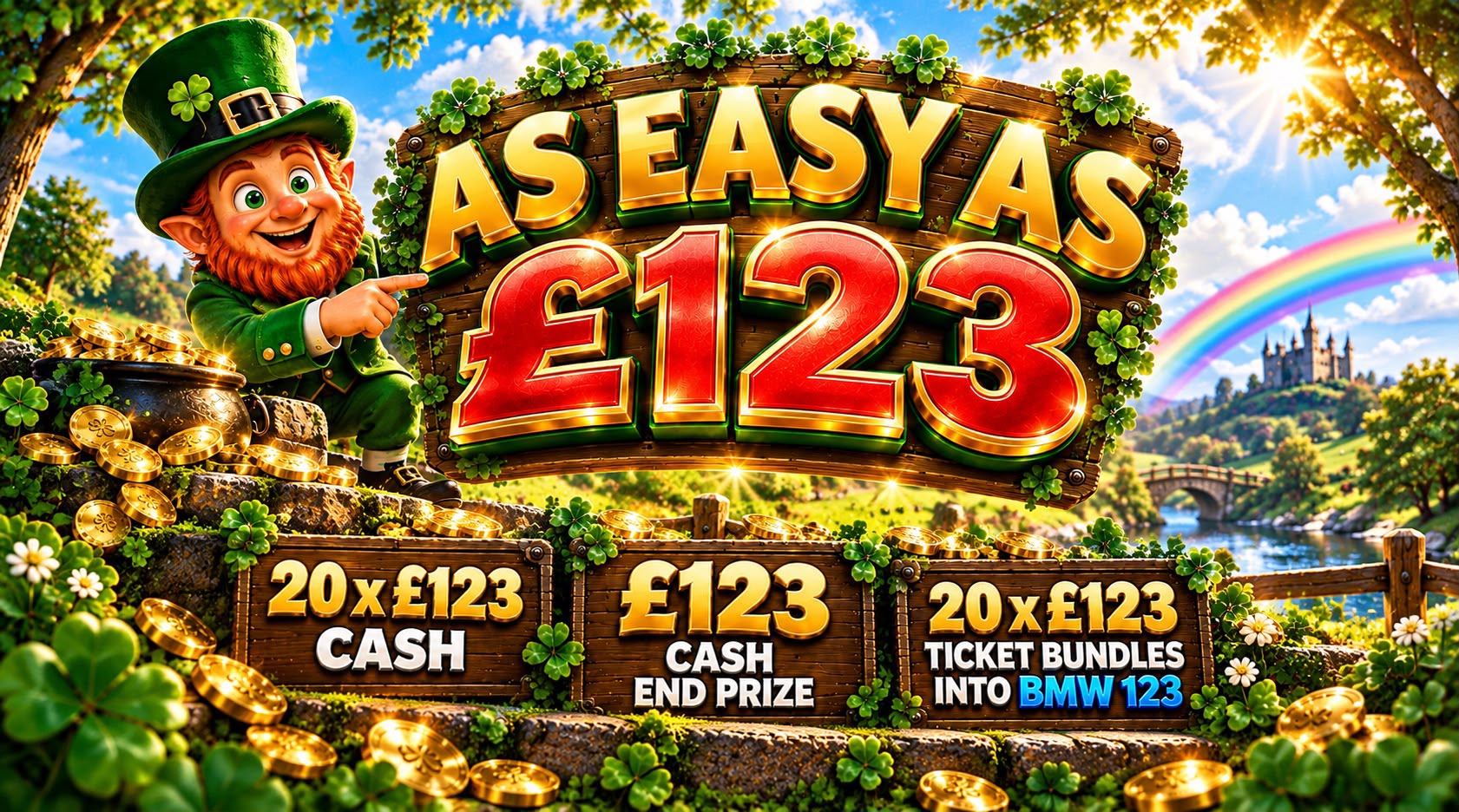 As Easy As 123 - £123 End Prize 