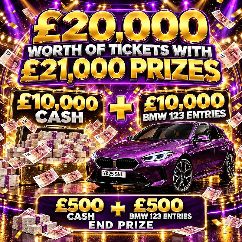 £20,000 Entries £21,000 Prizes