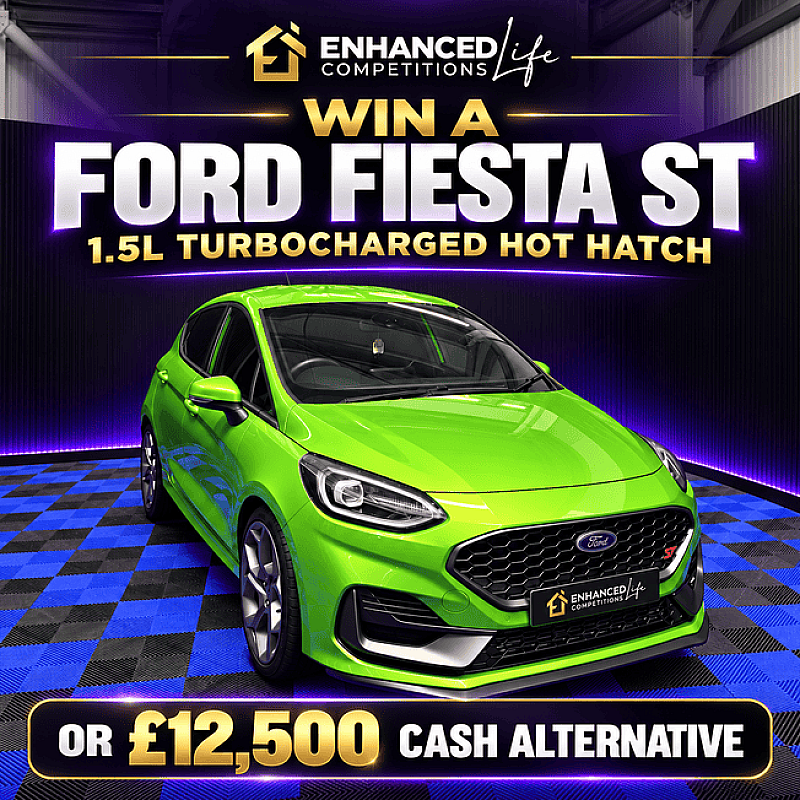 Win a Ford Fiesta ST3 or £12,500 Cash