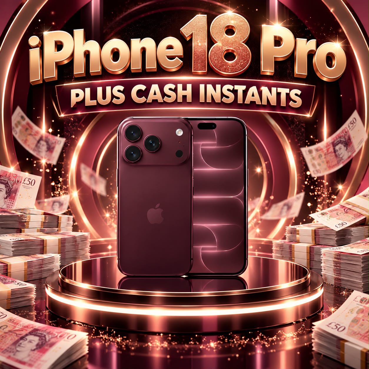 Win An IPhone 18 Pro, Plus Cash Instants - LOW ODDS!
