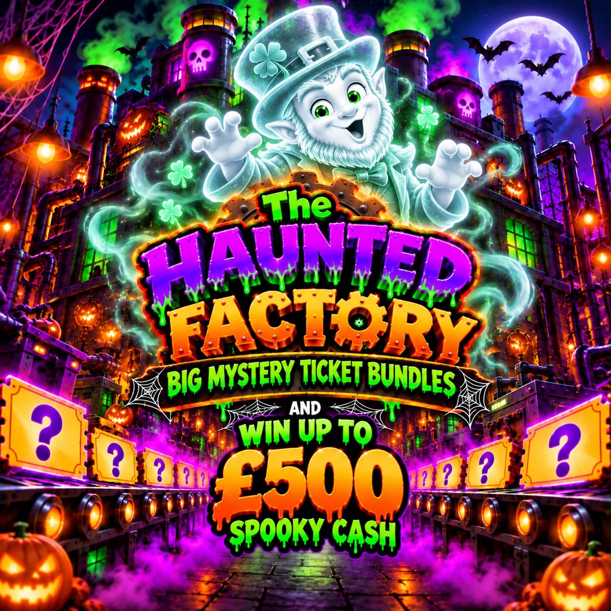 £5 Mystery Ticket Bundle - The Haunted Factory - Mystery Ticket Bundles & Cash
